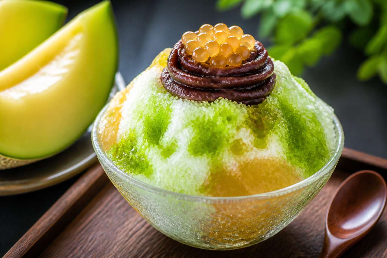 Recette de kakigori au melon