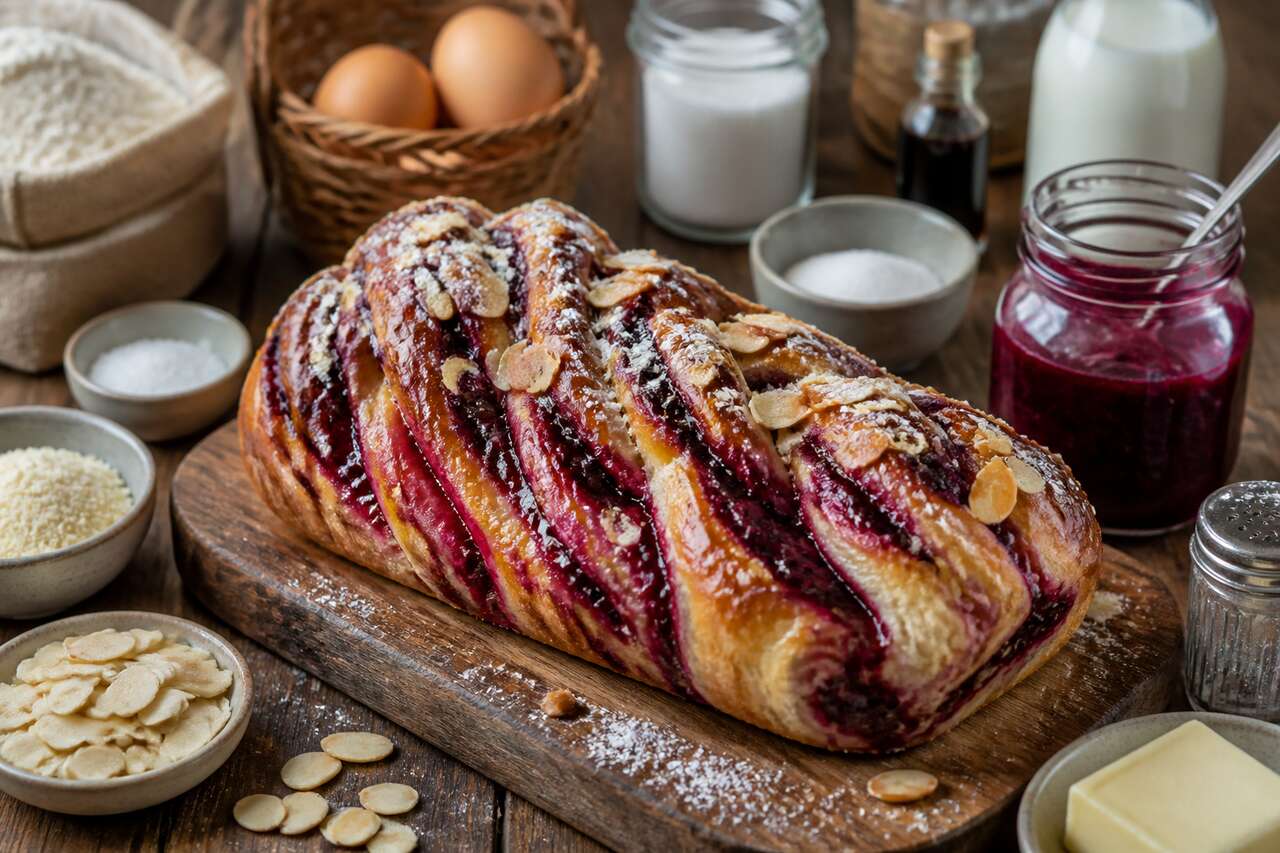 Recette de babka aux fruits rouges