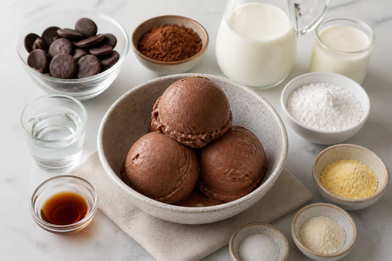 Recette de glace au chocolat maison