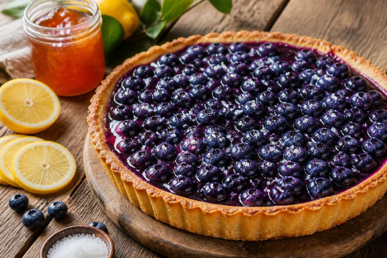 Recette de tarte aux myrtilles facile et gourmande