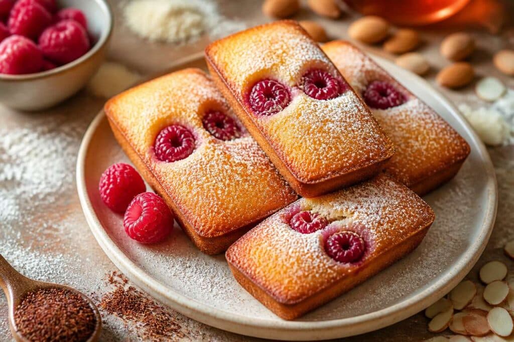 Recette de financiers aux framboises et rooibos