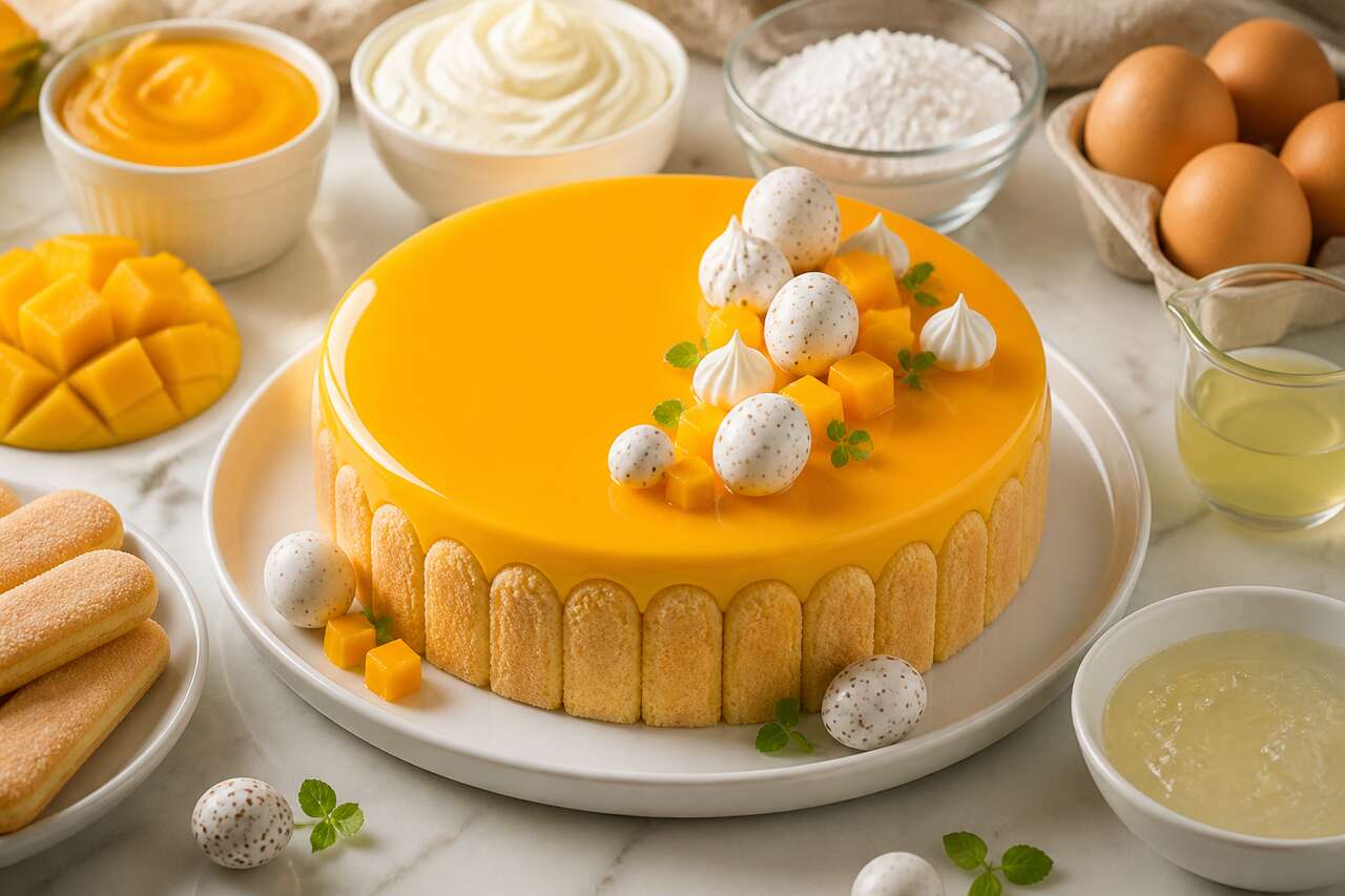 Recette d'entremets à la mangue