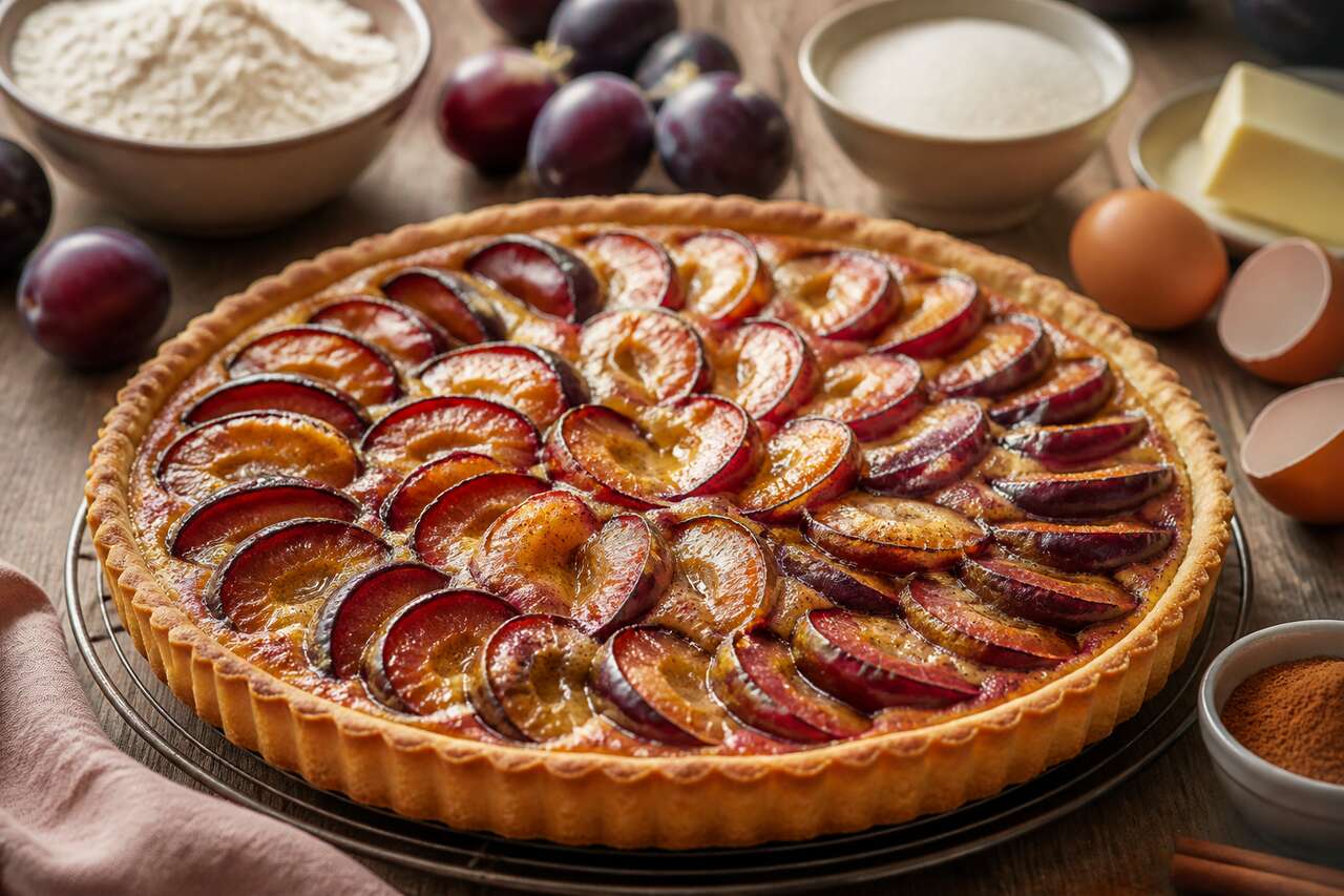 Recette de la tarte alsacienne aux quetsches