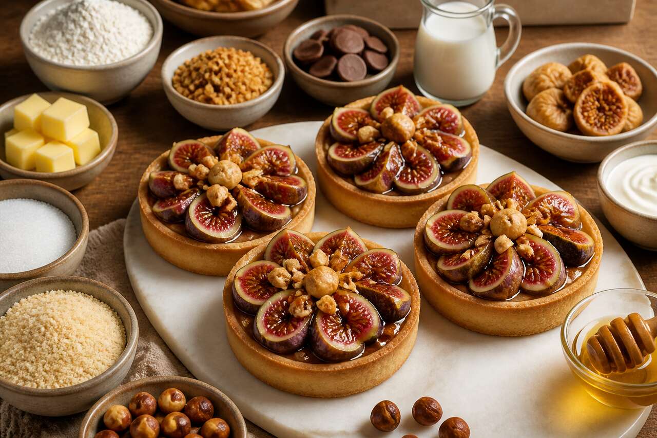 Tartelettes aux figues et praliné de Thierry Mulhaupt
