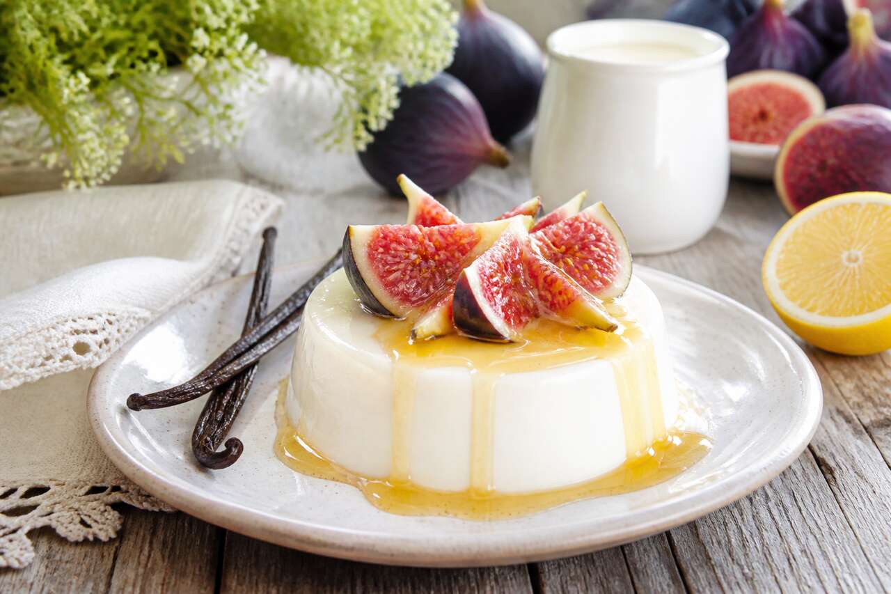 Recette de panna cotta aux figues et à la vanille