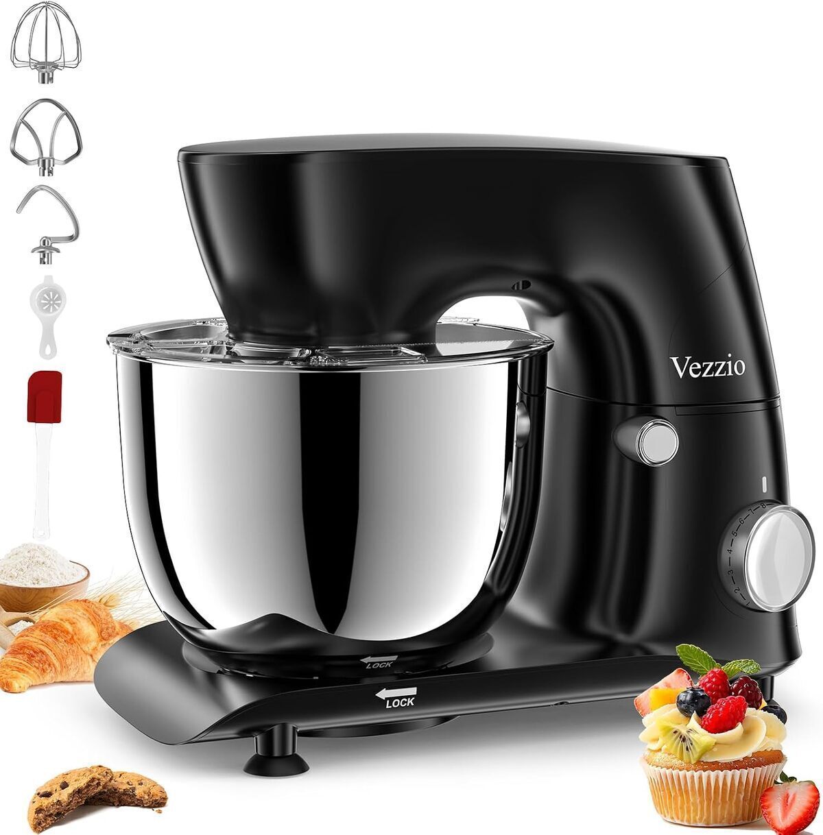 Test du batteur sur socle Vezzio, 10 vitesses pour pâtisserie