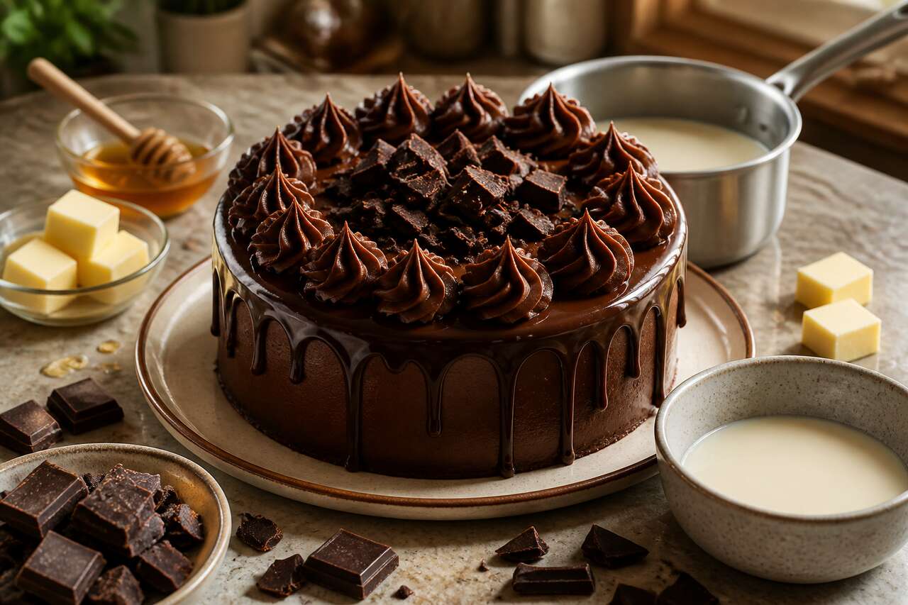 Recette de ganache et ganache montée au chocolat