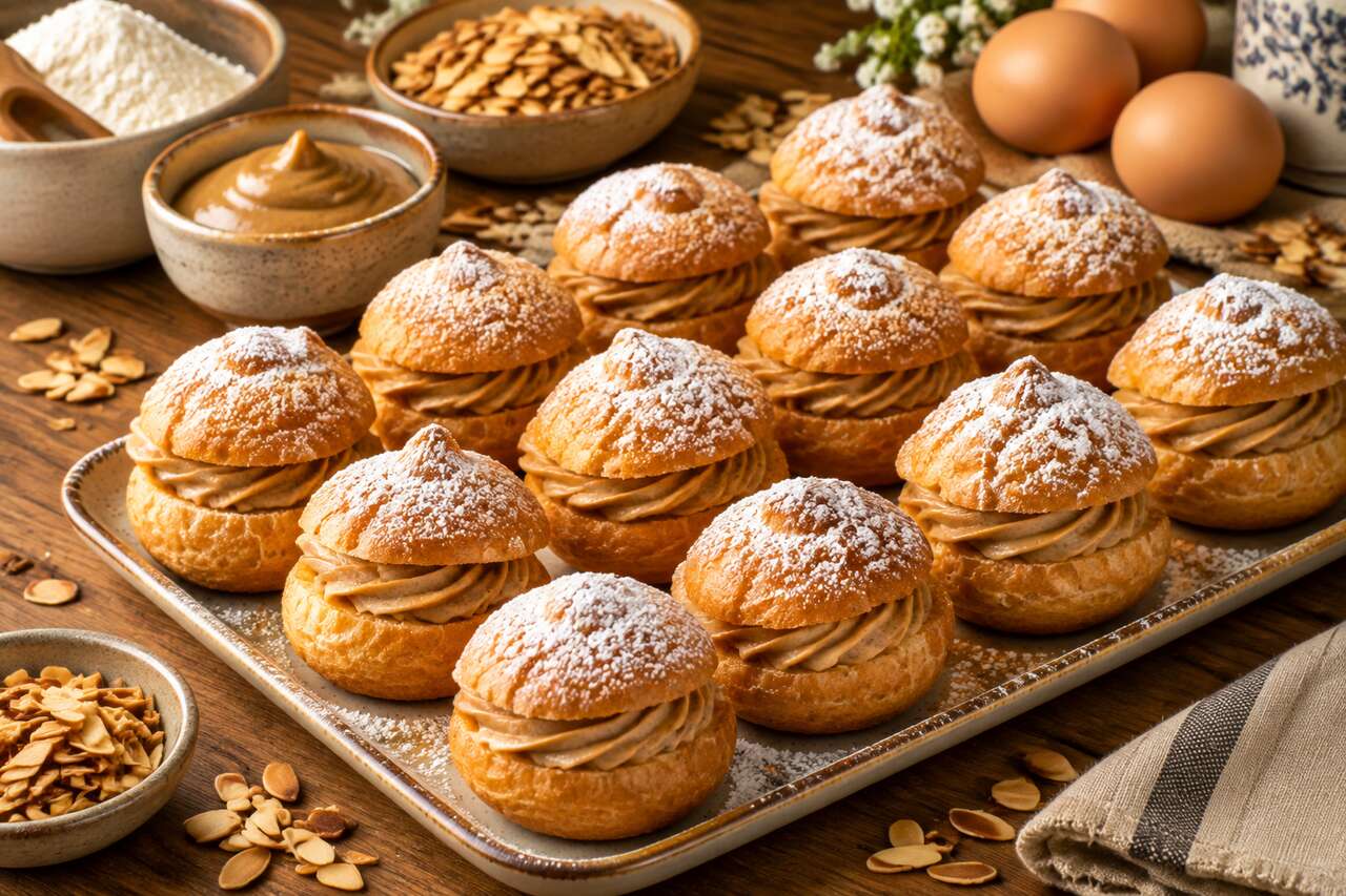 Recette des petits choux au praliné
