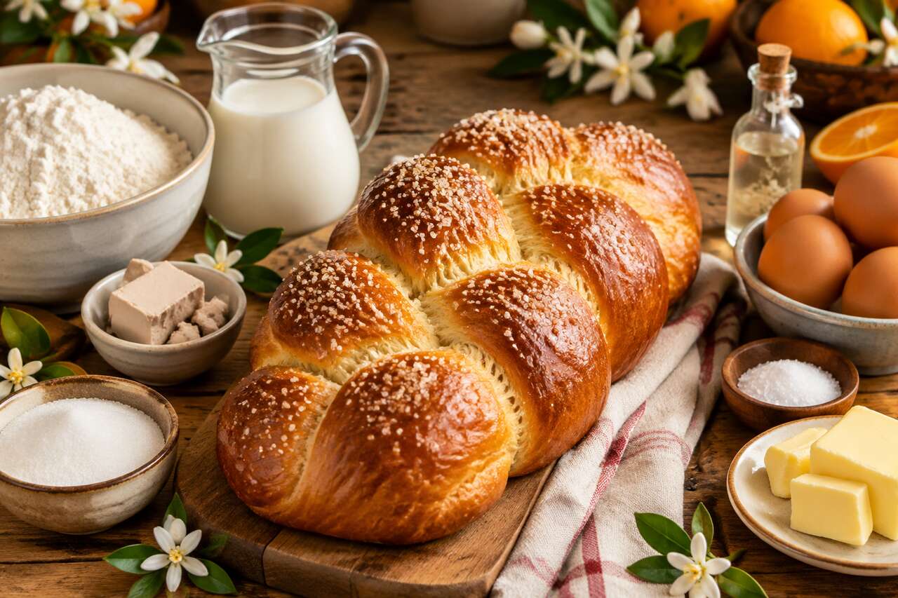 Recette de brioche à la fleur d'oranger moelleuse et parfumée