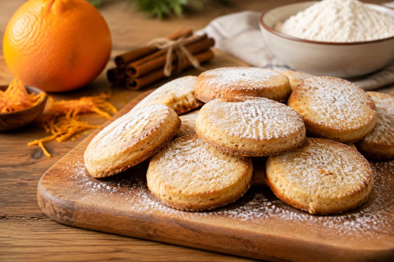 Recette de sablés à l'orange et à la cannelle