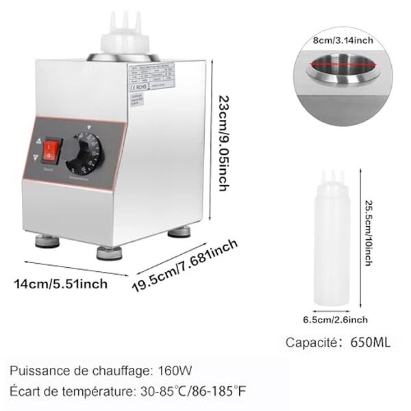 Découvrez notre test complet du chauffe-sauce électrique 160W en acier inoxydable : performances, avantages et avis pour bien choisir votre appareil de cuisine.