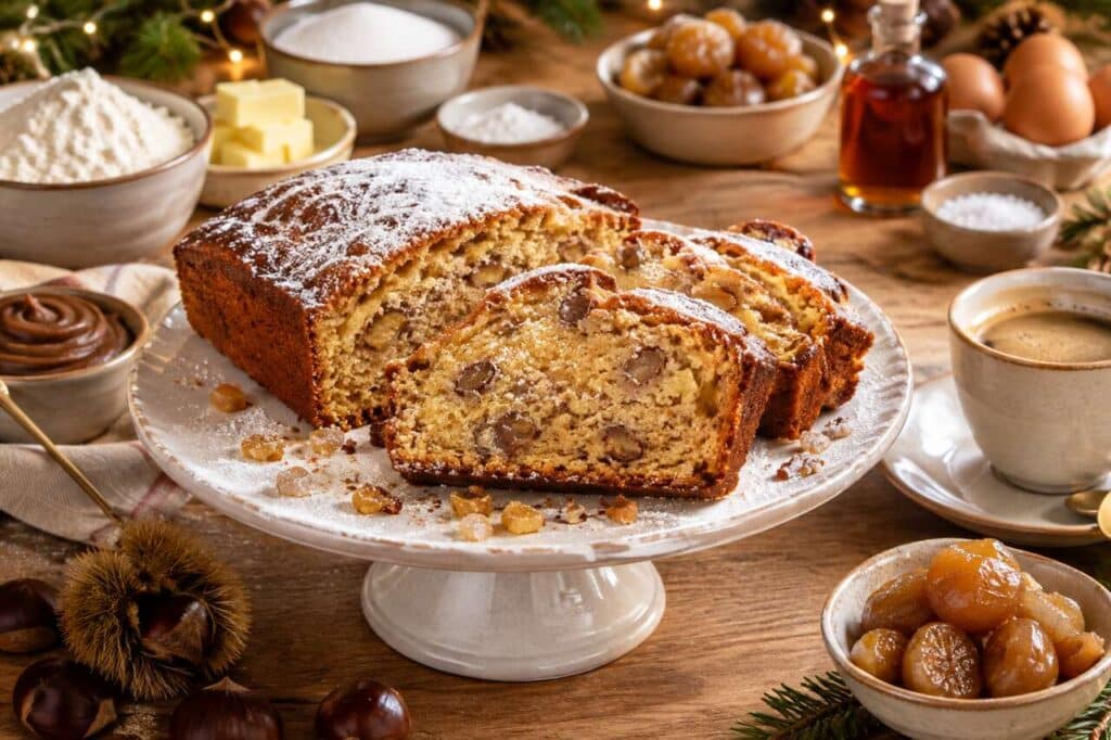 Recette du cake aux marrons glacés