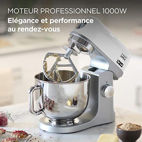 Découvrez notre test détaillé du robot pâtissier Kenwood KMX 750 WH kMix : performances, fonctionnalités et avis pour bien choisir votre robot de cuisine.
