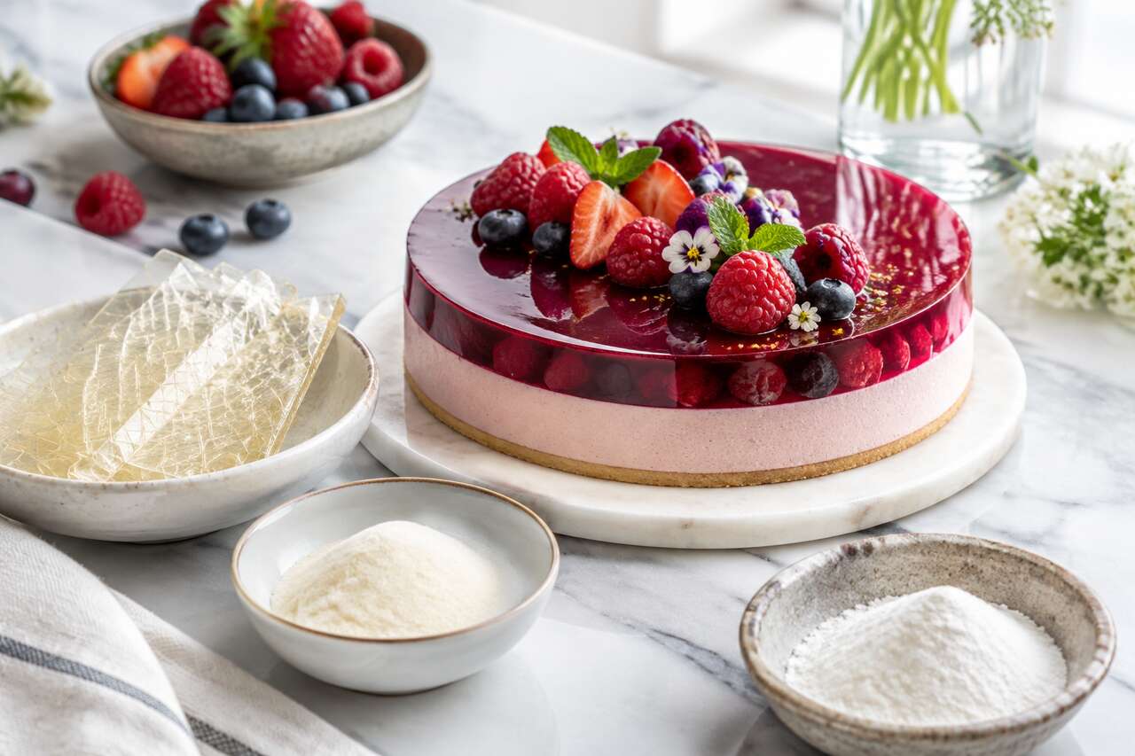 La g&eacute;latine en p&acirc;tisserie: textures, formes et mode d&rsquo;emploi