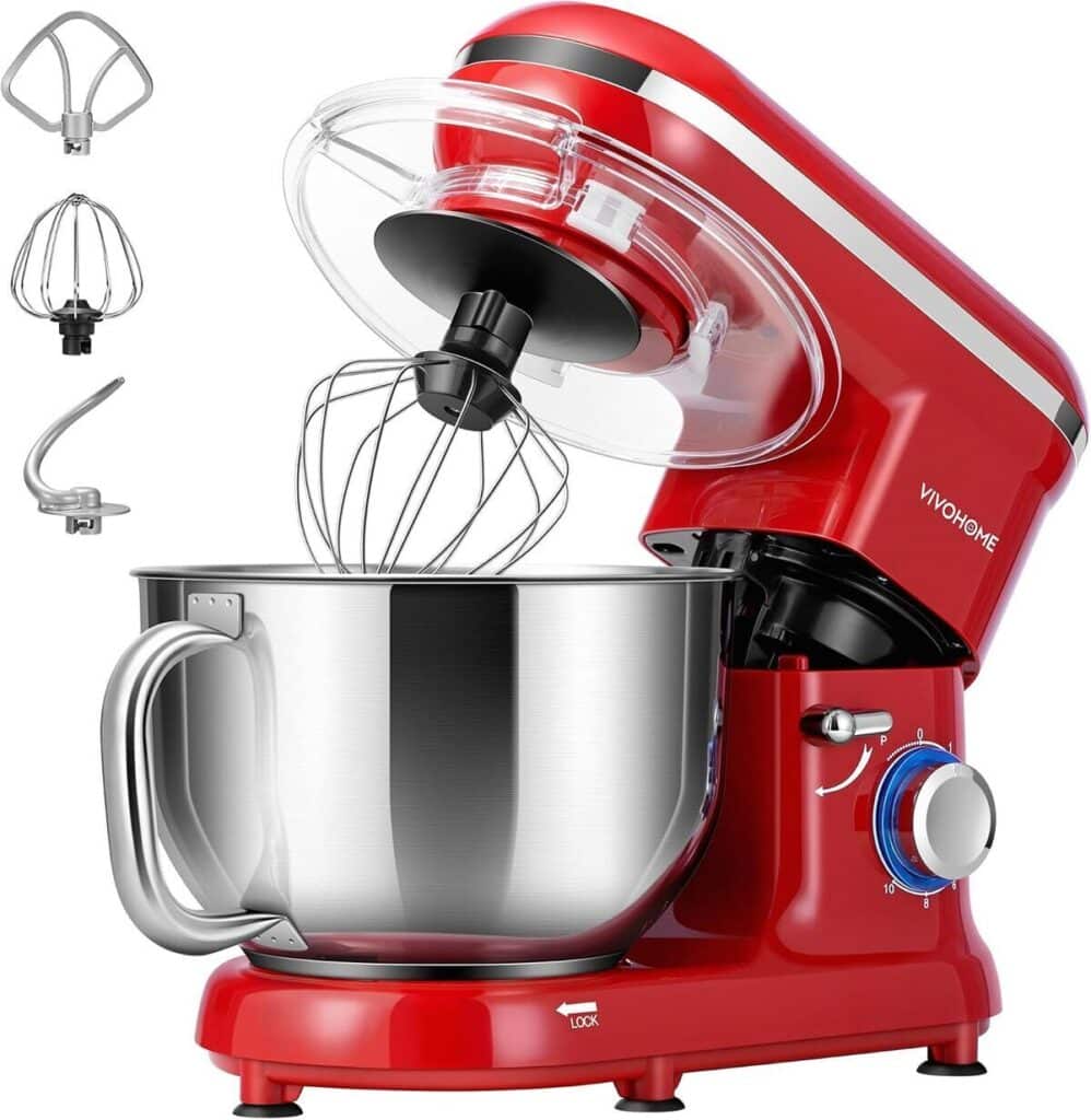 Test du robot pâtissier Vivohome 660W avec bol 5, 7L