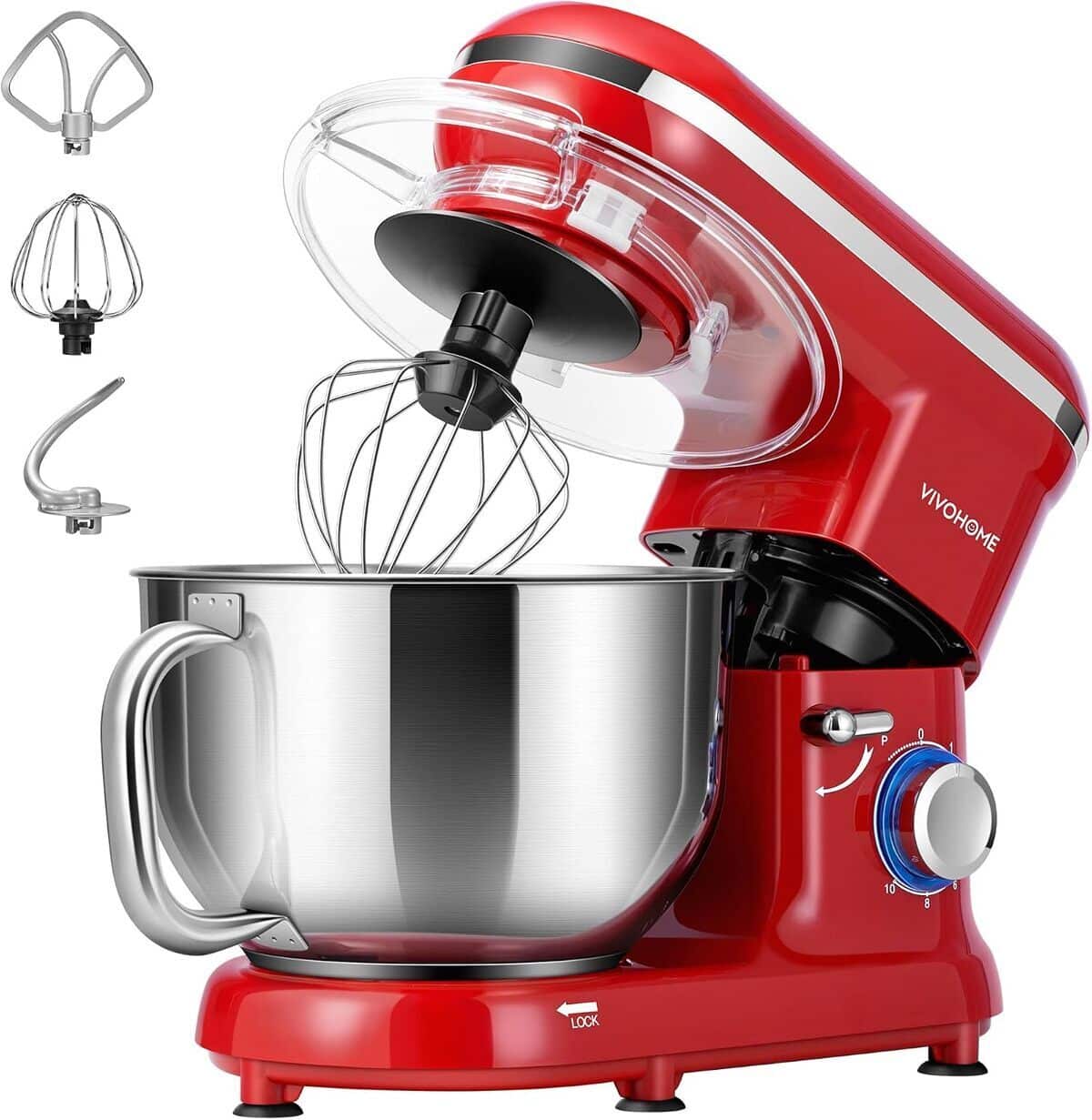 Test du robot pâtissier Vivohome 660W avec bol 5, 7L